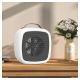 NEW Small Space Heater 500W Personal Desktop Heater 360 Heat