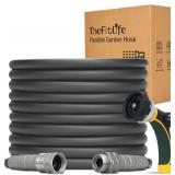 TheFitLife Garden Hose 50 FT Water Hose with Nozzle and Metal Fittings