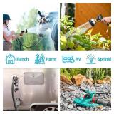 TheFitLife Garden Hose 50 FT Water Hose with Nozzle and Metal Fittings