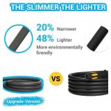 TheFitLife Garden Hose 50 FT Water Hose with Nozzle and Metal Fittings