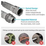 TheFitLife Garden Hose 50 FT Water Hose with Nozzle and Metal Fittings