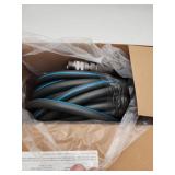 TheFitLife Garden Hose 50 FT Water Hose with Nozzle and Metal Fittings