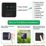 2 Pack String Lights 200 LED Outdoor Solar Copper Wire Fairy Lights WHITE