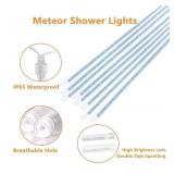 NEW Meteor Shower Led Lights 8 Tubes Waterproof. Total 10 ft BLUE