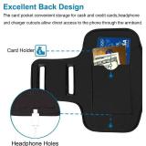 Pixel 10,9 Pro XL Armband,8,7 Pro Arm Band, Gym Running Workouts Sports Phone Armbands for Google Pixel 10/9 Pro XL, 8/7,6 Pro,with Card Holder (Blue)