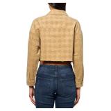 Forever 21 womens Checkered Trucker Jacket