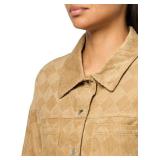 Forever 21 womens Checkered Trucker Jacket