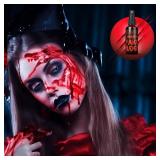 UNIMEIX 1 OZ Fake Blood Spray and 1 OZ Gel Fake Blood Makeup Kit Washable Sfx Makeup for Clothes Mouth Eyes Stage Blood for Halloween Zombie Vampire Cosplay Party