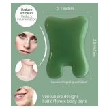 MoHern Gua Sha Massage Tools, 4 Pcs Gua Sha Tools of Multi-Shapes, Guasha Scraping Massage Tools for Face and Body (Dark Green)