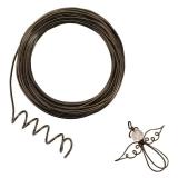 50 Feet Brown Aluminum Craft Wire, 12 Gauge 2mm Thickness Sculpting Wire, Armature Wire for Sculpting, Bendable Metal Craft Wire for Making Dolls Skeleton DIY Crafts