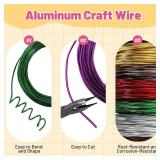 50 Feet Brown Aluminum Craft Wire, 12 Gauge 2mm Thickness Sculpting Wire, Armature Wire for Sculpting, Bendable Metal Craft Wire for Making Dolls Skeleton DIY Crafts