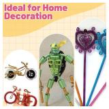 50 Feet Brown Aluminum Craft Wire, 12 Gauge 2mm Thickness Sculpting Wire, Armature Wire for Sculpting, Bendable Metal Craft Wire for Making Dolls Skeleton DIY Crafts