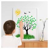 1000PCS Green Colored Dot Stickers Round Coding Circle Label Stickers 0.5 inch Label in Dispenser Box for Office Classroom