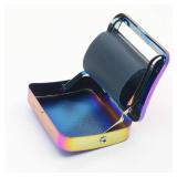 Yiasangly Metal Automatic Cigarette Tobacco Smoking Rolling Box, Portable Metal Cigarette Roller Machine, 70mm, Colorful - Random Pattern