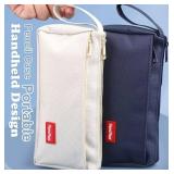 Pencil Case Large Capacity Pencil Pouch equipped with Simple & Convenient Design, for learn & Office Stationery Organizer Beige