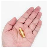 HQMPC Brass Flare Fitting Gas Connector Gas Adapter Union Bras Tube Coupler Brass Pipe Flared Fitting 1/4\' FlareX1/4\' Flared 6Pcs