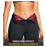 SCARBORO Sauna Sweat Shorts for Women Waist Trainer Leggings Workout Suit Compression Body Shaper Band