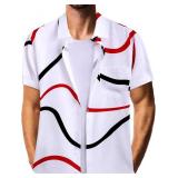 Hawaiian Shirt for Men Short Sleeve Button Summer Beach Casual Short Sleeve Tropical Holiday Beach Shirts
