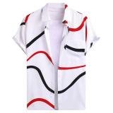 Hawaiian Shirt for Men Short Sleeve Button Summer Beach Casual Short Sleeve Tropical Holiday Beach Shirts