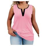 Plus Size Tank Tops Women V-Neck SIZE XXL