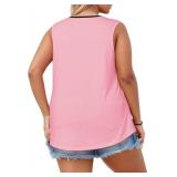 Plus Size Tank Tops Women V-Neck SIZE XXL