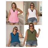 Plus Size Tank Tops Women V-Neck SIZE XXL