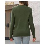 CiCiBird Women s Fall Crewneck Knit Sweater Long Sleeve Casual Soft Pullover Jumper Tops