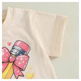 Toddler Boys Girls First Day of Pre-K Shirt Short Sleeve Pre-Kindergarten Back to School Shirt Preschool T-Shirt 2-5T