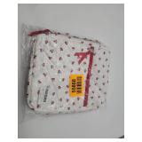 Bible Cover Case for Women,Cotton Bible Cover for Men Women with Handle,Purple Bible Book Cover,Bible Bag Floral,Carrying Case Bible Protective (Blue pin, M)