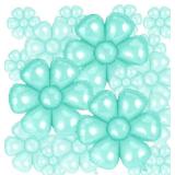 Daisy Balloons 18pcs Blue Daisy Flower Foil Balloons for Birthday Wedding Baby Shower Hippie Boho Girl Daisy Party Decorations Supplies