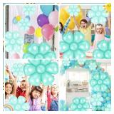 Daisy Balloons 18pcs Blue Daisy Flower Foil Balloons for Birthday Wedding Baby Shower Hippie Boho Girl Daisy Party Decorations Supplies