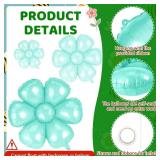 Daisy Balloons 18pcs Blue Daisy Flower Foil Balloons for Birthday Wedding Baby Shower Hippie Boho Girl Daisy Party Decorations Supplies