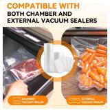 2024 New 6\' x 50' 3 Rolls, Vacuum Sealer Rolls Bags for Food, Great for Food Storage, Sous Vide and Meal Prep, Wevac Lite