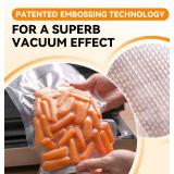 2024 New 6\' x 50' 3 Rolls, Vacuum Sealer Rolls Bags for Food, Great for Food Storage, Sous Vide and Meal Prep, Wevac Lite