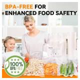 2024 New 6\' x 50' 3 Rolls, Vacuum Sealer Rolls Bags for Food, Great for Food Storage, Sous Vide and Meal Prep, Wevac Lite