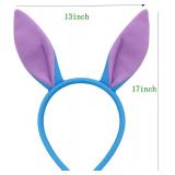 2PCS Animal Ears Headband for Adults Bendable Costume Hairband for Halloween Party, Cosplay and Dress-Up Accessories