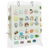 Pacmaxi Enamel Pin Display Organizers, Brooch Pin Holder, 6 Pin Display Pages for Store 250+ Pins, Pin Collection Storage Calendar (Not Include Any Accessories)