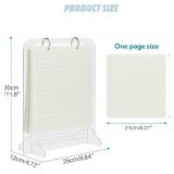 Pacmaxi Enamel Pin Display Organizers, Brooch Pin Holder, 6 Pin Display Pages for Store 250+ Pins, Pin Collection Storage Calendar (Not Include Any Accessories)