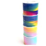 All Type Curling Ribbon in Assorted Colors for Gift Wrap and Balloon String (4 Big Rolls, Rainbow)