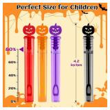 Letapapa 80 PCS Bubble Wands, Halloween Party Favors for Kids, Halloween Kids Goodie Bag Stuffers, Great Halloween Treats Toys, Girls Boys Classroom Prizes (4 Colors)