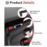 Pair of Car Console Organizer Storage, Car Seat Accessories, Car Seat Gap Filler Organizer Fit Sedan SUV Truck Black