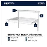 ShelfTrack 80 in. Nickel Hang Track