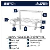 ShelfTrack 80 in. Nickel Hang Track