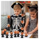 Halloween Party Favors Toys for Kids Girls Boys - 24 Pcs Jumping Popper Spring Launchers Toy, Bouncy Novelty Toy ,Classroom Prizes,Halloween Trick or Treating Goodie,Treat Bags Gifts Fillers Bulk