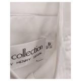 APPEARS NEW - Martinio Collection White Tuxedo Dress Shirt by Henry Segal (Size Small 32/33)