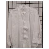 APPEARS NEW - Chaplin White Tuxedo Dress Shirt (Size Large 32/33)