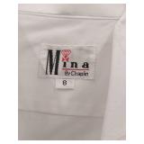 APPEARS NEW - Mina by Chaplin Ivory/White Dress Shirt (Size 8)