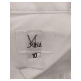 APPEARS NEW - Mina by Chaplin White Dress Shirt (Size 10)