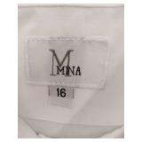 APPEARS NEW - Mina by Chaplin White Dress Shirt (Size 16)