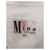 APPEARS NEW - Mina by Chaplin White Dress Shirt (Size 20)